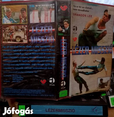 Lézermisszió - akció VHS - Brandon Lee