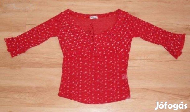 Lezio dekoratív S-es méretű háromnegyedes ujjú blúz