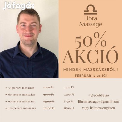 Libramassage, masszázs testnek és léleknek