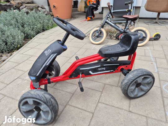 Lidl Playtive Gokart pedállal, fém váz puha EVA kerekkel