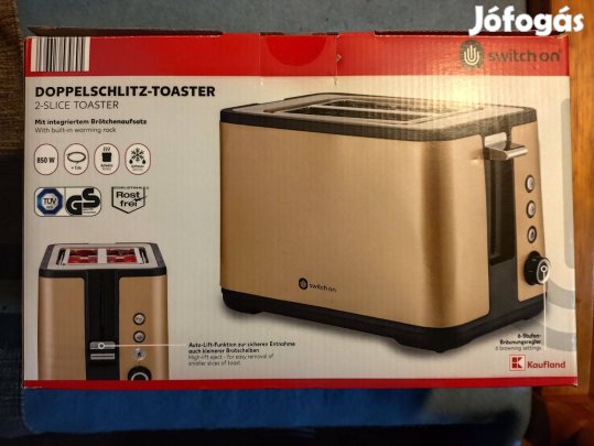 Lidl prémium kenyérpirító, zsemlefeltét, 850W, bontatlan új!