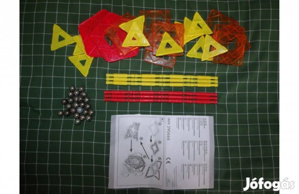 Lidl vagy Aldi nem Geomag 72+37db mágneses építőjáték építő játék