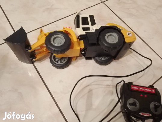 Liebher homlokrakodó játék munkagép, távirányítós (újszerű)