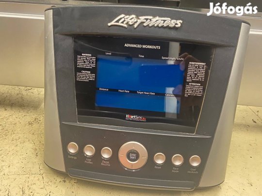 Life Fitness Advanced, Base kijelző E1,E3,E5, bringára is jó, elliptik