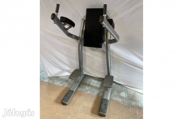Life Fitness profi lábemelő állvány háttámlás, edzőtermi minőség