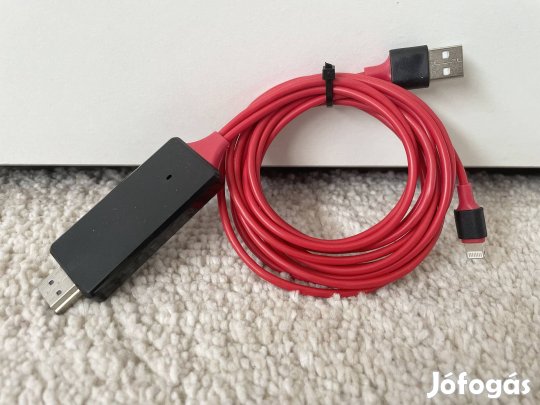 Lighting - HDMI kábel iphone képernyő tükröző 