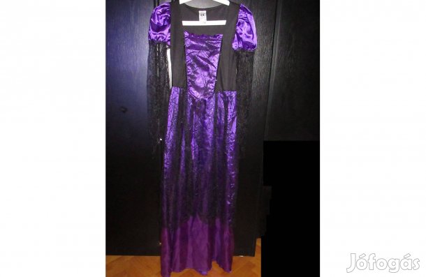 Lila csipkés női boszorkány jelmez S-es