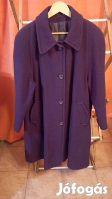 Lila hosszú gyapjú kabát eladó