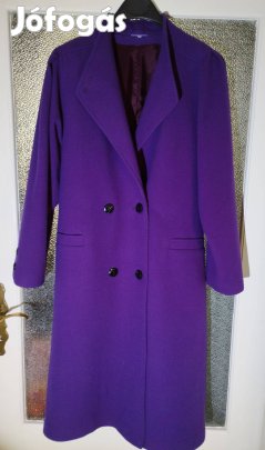 Lila női szövetkabát