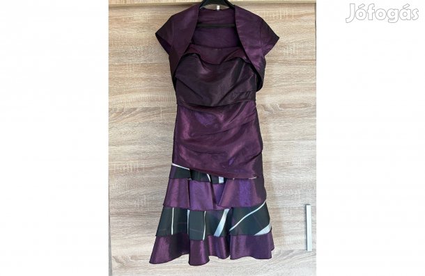Lila rövid alkalmi ruha
