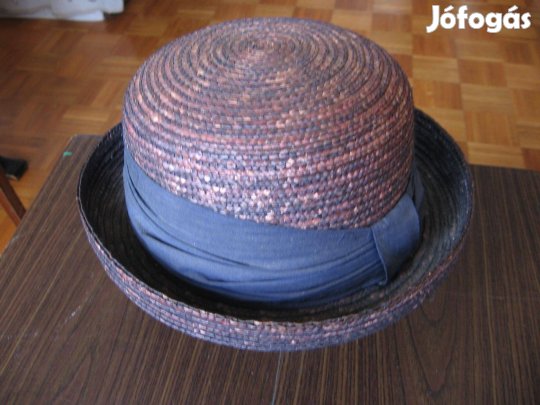 Lila szalma női kalap