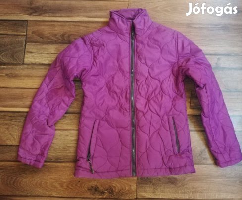 Lila színű steppelt átmeneti kabát