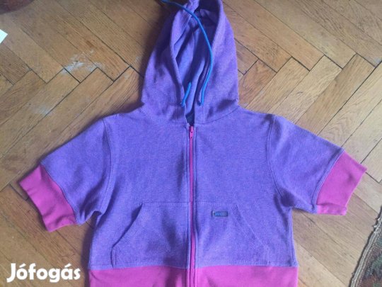 Lila zipzáras, kapucnis felső