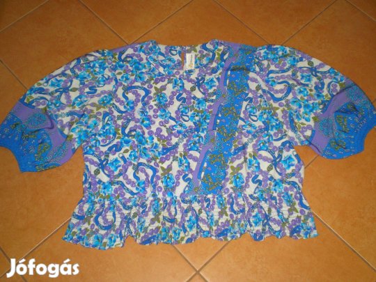 Lilás kékes mutatós női tunika blúz XXL-es XXL 2XL
