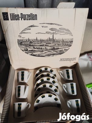 Lilien porzellan porcelán kávés készlet eladó 