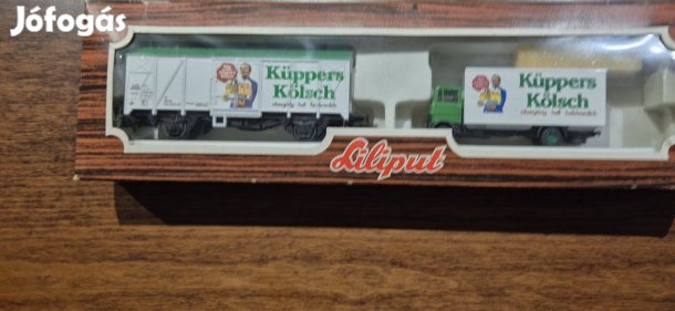 Liliput sörszállító vagon+ teherautó H0-ás
