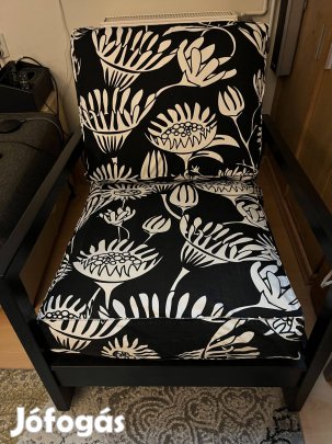 Lillberg hintafotel virágos, fekete-fehér huzat szett Foglalva!