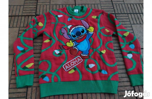 Lilo és Stitch csillagkutya karácsonyi pulóver Disney pulóver M L