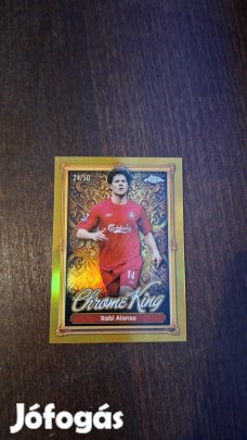 Limitált 24/50 Xabi Alonso Chrome King Kártya (Tökéletes állapotú)