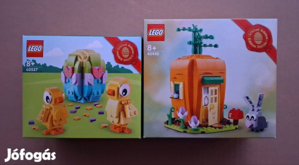 Limitált, új LEGO 40527 Húsvéti csibék + 40449 Sárgarépa ház Creator F