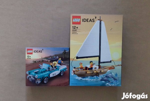 Limitált, új LEGO Ideas 40448 Veterán autó + 40487 Vitorláskaland City