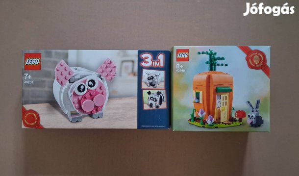 Limitált új LEGO Creator 40251 Mini malacpersely + 40449 Húsvéti utánv