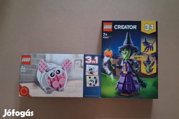 Limitált új LEGO Creator 40251 Mini malacpersely + 40562 Boszorkány