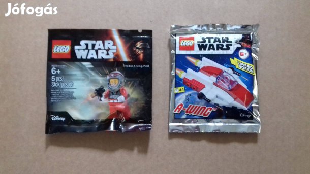 Limitált új Star Wars LEGO A-Wing 75003 mini+ 5004408 Pilot minifigura