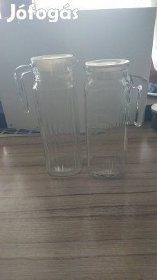 Limonádés kancsók tetővel, újszerűek, 1 literesek eladók