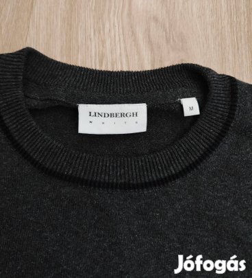 Lindbergh White prémium férfi pamut kötött pulóver M