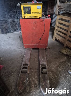 Linde T16 elektromos gyalogkiséretű raklapemelő eladó