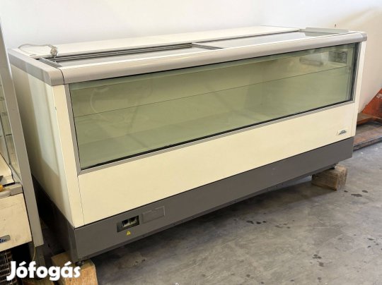 Linde fagyasztóláda helytakarékos üveg tolótetővel használt, jó állapo
