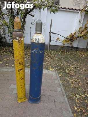 Linde oxigén, acetilén, disszu, dissous palack