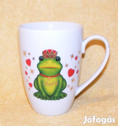 Lindt porcelán békás bögre