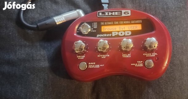 Line6 Pocket Pod gitár basszusgitár multi effekt eladó