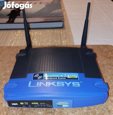 Linksys Router 2.4 GHz szerelt hálókábellel