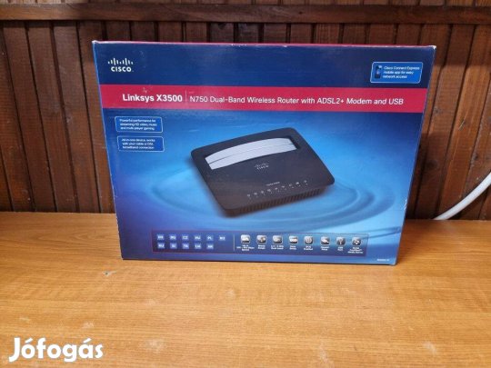 Linksys X3500 Dual Band Gigabit hibrid Modem Router ADSL2+