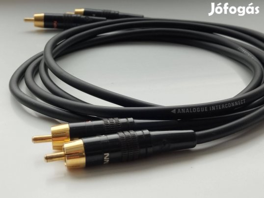 Linn Black 2x1,2 m.-es gyári szerelt RCA kábel