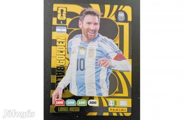 Lionel Messi Argentína Golden Baller focis kártya FIFA World Cup '26