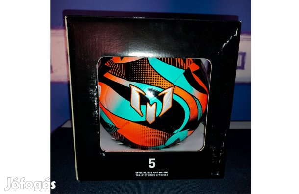 Lionel Messi Club eredeti adidas fekete mintás díszdobozos labda