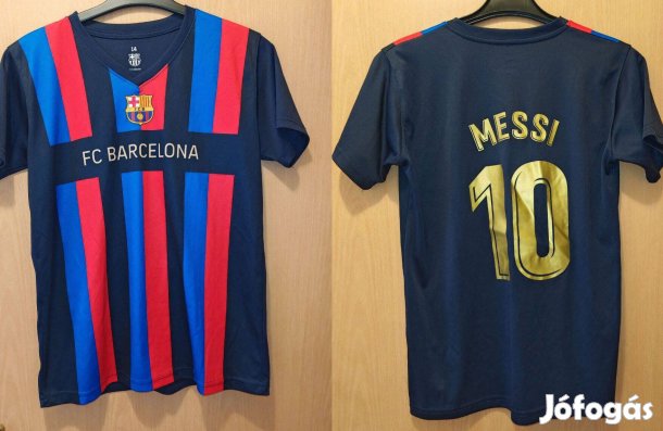 Lionel Messi FC Barcelona piros kék arany szurkolói mez (176)
