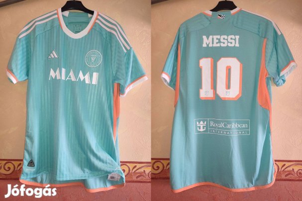 Lionel Messi Inter Miami eredeti adidas világoskék 2024-25 mez (XL)