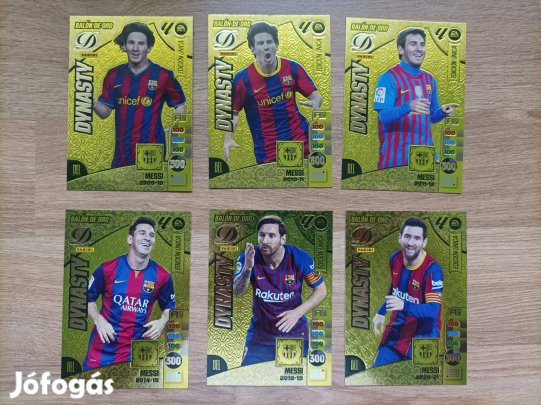 Lionel Messi Panini Adrenalyn Liga 24/25 Dynasty focikártya teljes sor