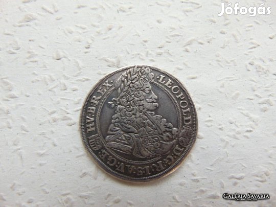 Lipót - Leopold 1/2 tallér 1698 K.B. ! RR ! Kép szerinti állapotban