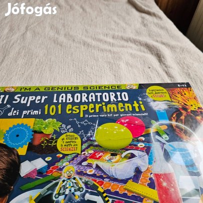 Lisciani super laboratorium játék 101 kisérlet új dobozos olasz nyelvü