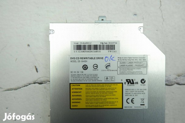 Lite-On laptop DVD író DS-8A4SH 12.7mm SATA