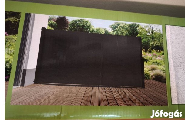 Livarno 300x160 sötétszürke terasz oldal árnyékoló