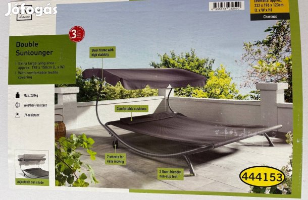 Livarno Home dupla napozóágy 200x200 cm Új, dobozban