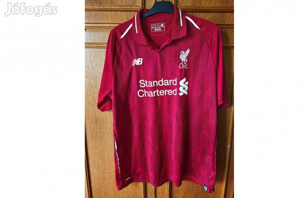 Liverpool 2018-19 bordó eredeti New Balance bordó mez (2XL)
