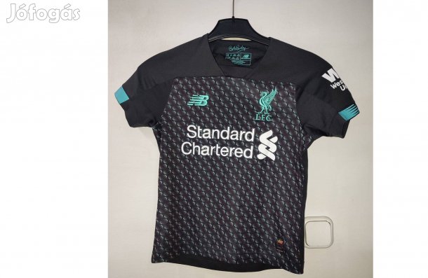 Liverpool eredeti New Balance fekete zöld gyerek mez (122)